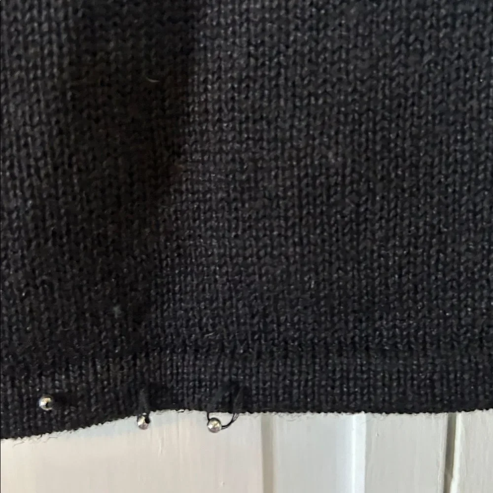 Vinteage Erika Sweater Vest with Embroidery and beads.  Size XL